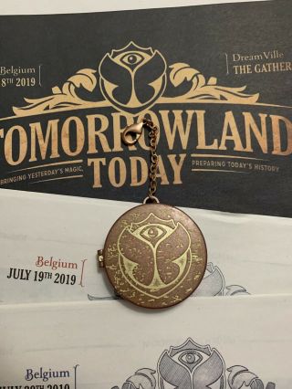 2019 Tomorrowland 15 Years Anniversary World Key Chain Souvenir.  Rare