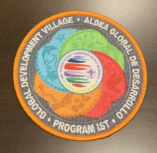2019 World Scout Jamboree Global Development Village Ist Orange Bordered Patch