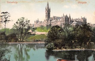 C22 - 7909,  University,  Galsgow,  1900 - 10s Postcard.