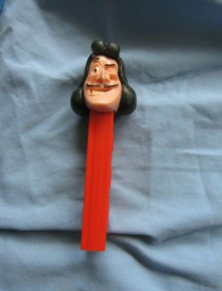 Vintage Pez Captain Hook From Peter Pan No Feet Red Stem Made In Austria