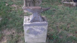 Antique Anvil With Stand.