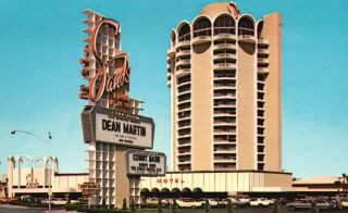Las Vegas,  Nv,  Sands Hotel,  Dean Martin,  Count Basie,  Vintage Postcard G5425
