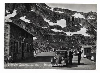 Italian/swiss Border,  Great St Bernard Pass Vintage Real Photo Postcard 396j