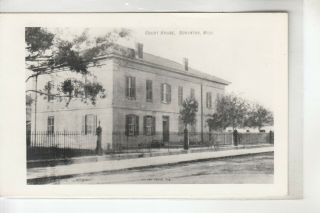 Real Photo Postcard Of A Picture Of Court House Scranton Ms