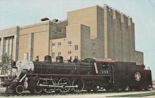 Old Chief Iron Horse Great Norther Railway Train Sioux City Iowa Postcard 1950 