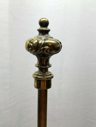 Vintage Mid Century Modern Brass Stiffel Bouillotte Lamp Light Shade Candlestick 4