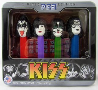 Pez Kiss Band Limited Edition Metal Tin Box 4 - Pack - 2012