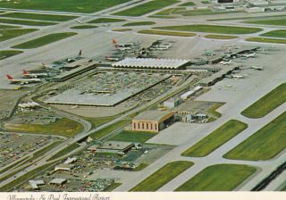 Minneapolis St Paul International Airport Minnesota Postcard 1970 