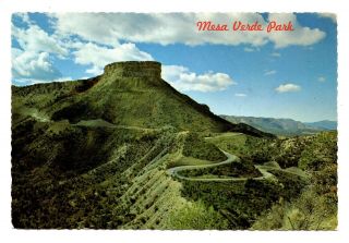 Mesa Verde National Park Entrance Colorado Postcard Point Lookout Vintage