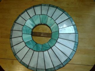 Vintage Tiffany Style Lamp Shade Stained Glass Acrylic - Large 20 