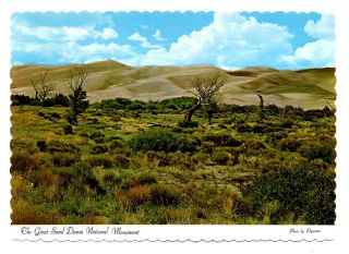 Great Sand Dunes National Monument Postcard Colorado San Luis Valley 3