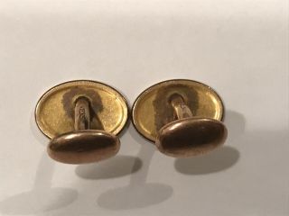 Antique Vintage Gold Filled Masonic Cuff Links 3