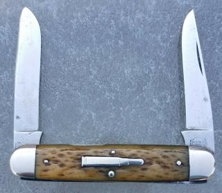 Vintage Remington R4353 Bullet Knife Folding Bone Knives Large Muskrat