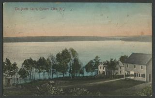 Frankford Nj: C.  1908 - 10 Postcard The North Shore,  Culvers Lake