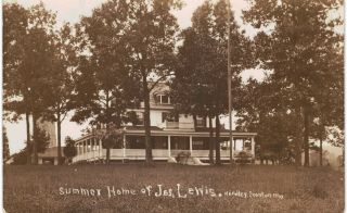 Ironton Mo.  Rppc Summer Home Jas.  Lewis 1912 Hendley