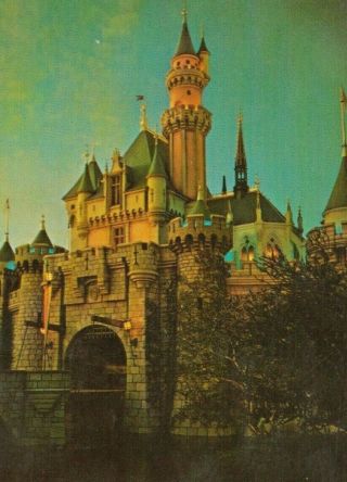 Disneyland Sleeping Beauty Castle Postcard Old Vintage Card View Standard Post