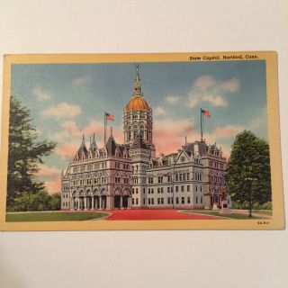 The State Capital At Hartford Connecticut Erected 1877 Unposted Postcard
