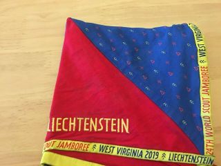 24th World Scout Jamboree 2019 Liechtenstein Contingent Neckerchief Rare