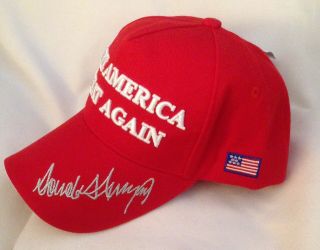 Trump Maga Hat Make America Great Again 2020 Red Cap Usa Donald Signed