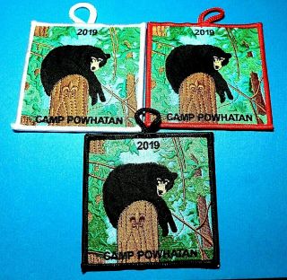 24th 2019 World Scout Jamboree Official Wsj Camp Powhatan Badge Patch Set