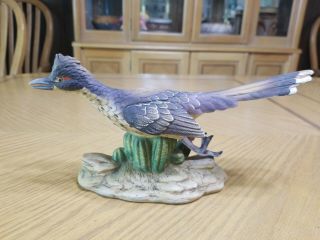 Andrea by Sadek Bisque Figurine ROADRUNNER Bird EUC 3