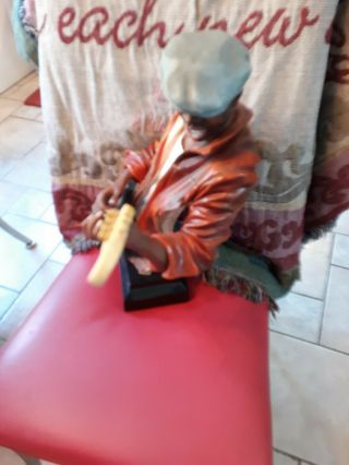 Jazz Raggae African AMERICAN Statue Sculpture Figurine Guitar Player 7