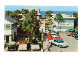 Great 1950s Cars At The Grand Villa Daytona Beach,  Florida Pm 1961