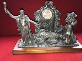 Michael Ricker Pewter Collectibles,  King Of Thrones,  Dragon,  Wizard,  Sorceress