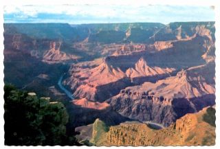 Grand Canyon National Park Arizona Postcard Vintage 1976 Mohave Point South Rim