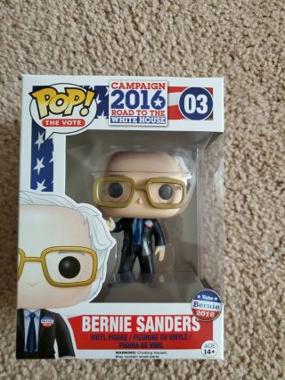 Funko Pop The Vote Bernie Sanders (vaulted) Htf