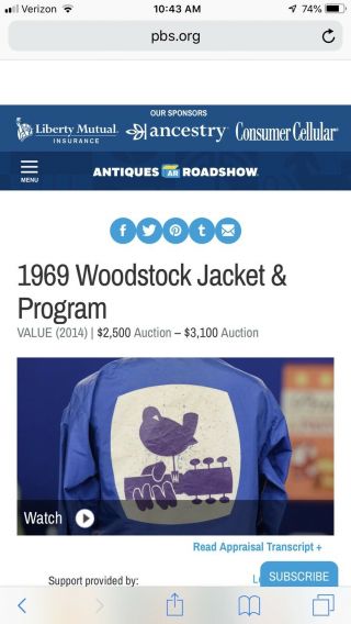 RARE 1969 WOODSTOCK JACKET In And Hard To Find. 3