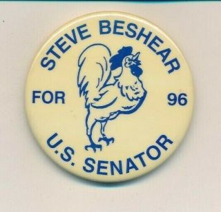 1996 Beshear For Us Senate 2 1/4 " Cello Kentucky Ky Campaign Button