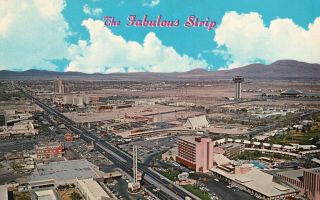 Las Vegas,  Nv,  The Fabulous Las Vegas Strip,  Chrome Vintage Postcard G5430