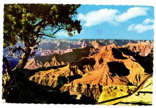 Grand Canyon National Park Arizona Postcard Vintage 1976 Evening Shadows Posted