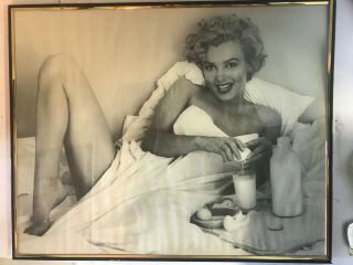Rare 1953 Marilyn Monroe Taken By Andre De Dienes Breakfast In Bed