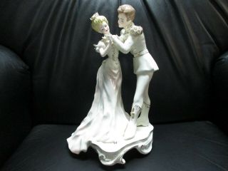 Rare Florence Ceramics Figurine - - - " Cinderella " - - - With Prince Charming - - - Usa