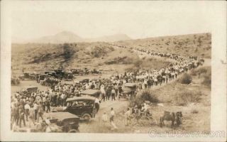 Rppc The Bisbee Deportation Of 1917 Cochise County Arizona Real Photo Post Card