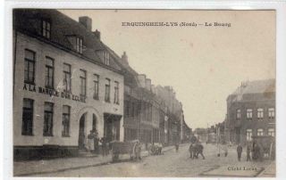 Cpa - Erquinghem - Lys (nord) - Le Bourg: France Postcard (c45249)