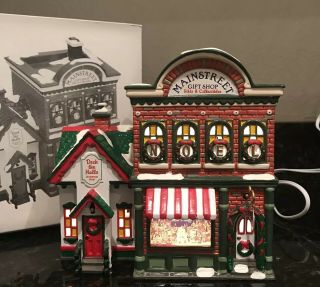 Dept 56 Snow Village Mainstreet Gift Shop W/ Box 54887 Christmas