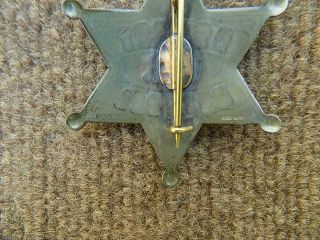 Antique U.  S.  Marshal Badge Hallmarked LAS&SCO 4