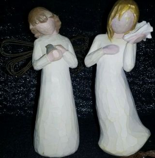 2 Willow Tree Angels: Angel Of Healing/thinking Of You