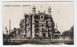 Hotel Majestic,  Bombay: India Postcard (c45267)