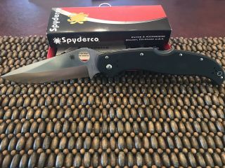 Spyderco Tatanka Knife,  Blk G10,  C180gp