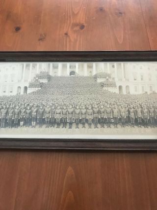 Vintage USMC WW1 Fighting 5th Regiment U.  S.  Capitol Building 1919 Yardlong Photo 3