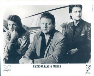 1992 Photo Emerson Lake Palmer Victory Musicians Rock Group London Band 8x10