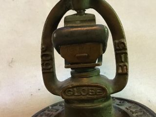 The Globe Automatic Sprinkler Co.  Cast Iron Ashtray,  With Sprinkler Head 4