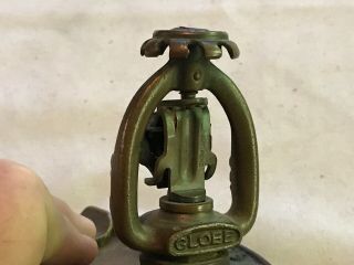 The Globe Automatic Sprinkler Co.  Cast Iron Ashtray,  With Sprinkler Head 5