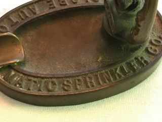 The Globe Automatic Sprinkler Co.  Cast Iron Ashtray,  With Sprinkler Head 8