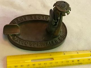 The Globe Automatic Sprinkler Co.  Cast Iron Ashtray,  With Sprinkler Head 9