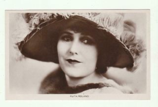 Vintage Real Photo Movie Star Postcard Ruth Roland